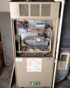 A furnace.