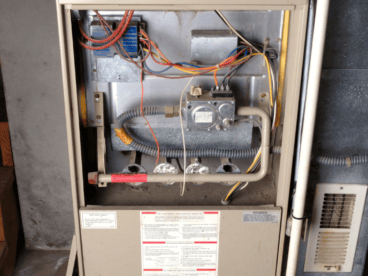 A furnace.